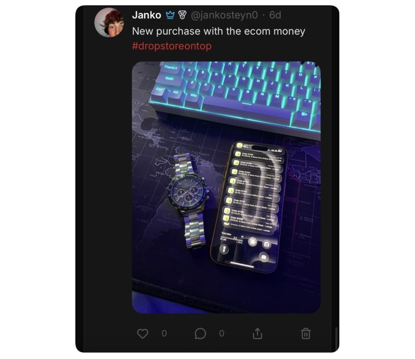 DropStore student win